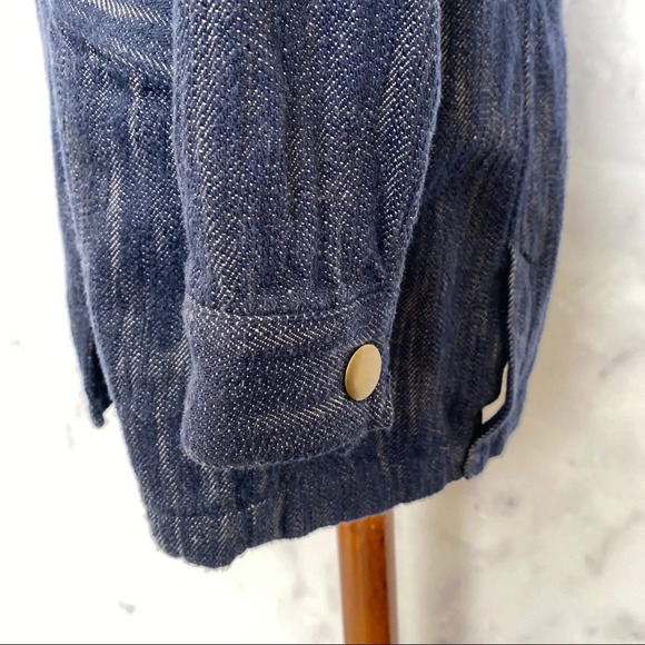 CAbi Washed Indigo Blue Adventure Anorak Jacket - Picture 5 of 11